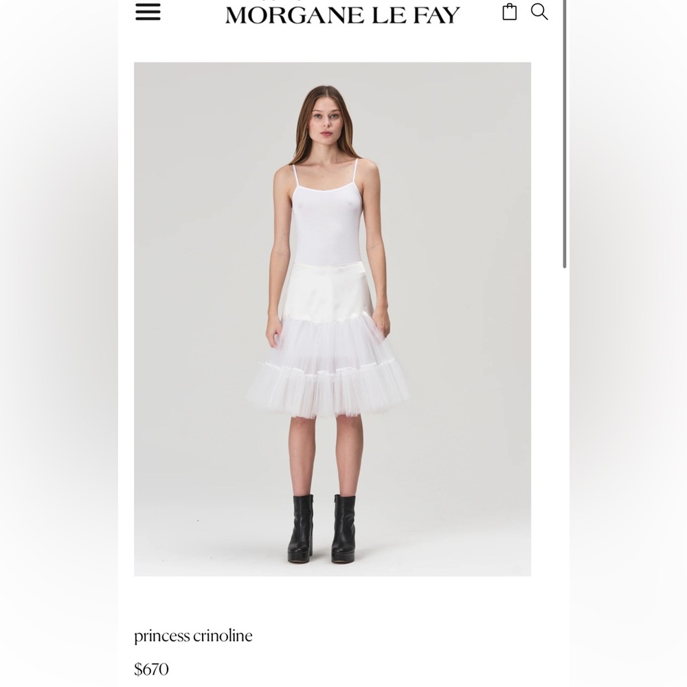 Morgane Le Fay Princess Crinoline in BLACK size Sm